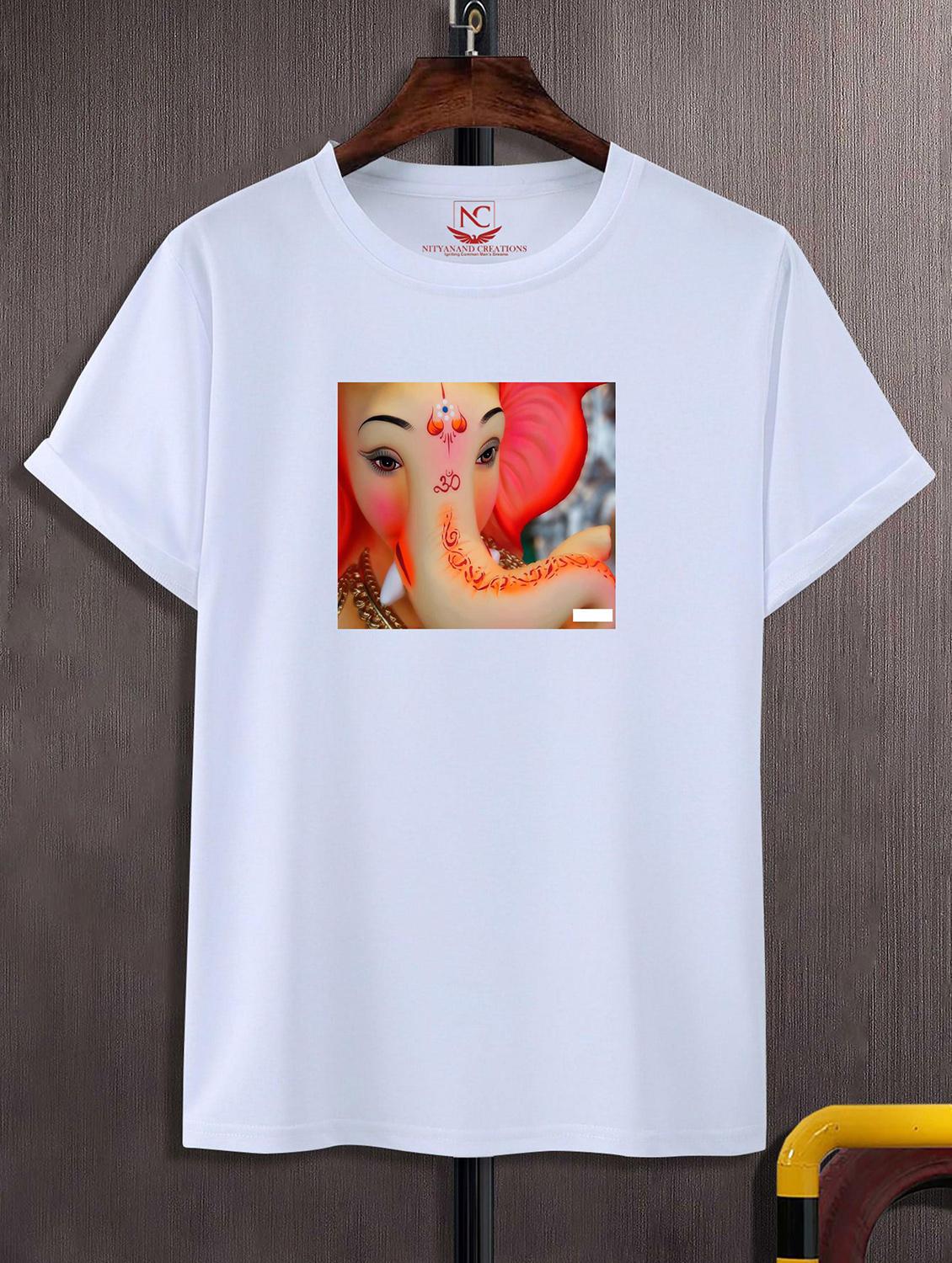 unisex white graphic printed t-shirt - 20856671 - Zoom Image - 0