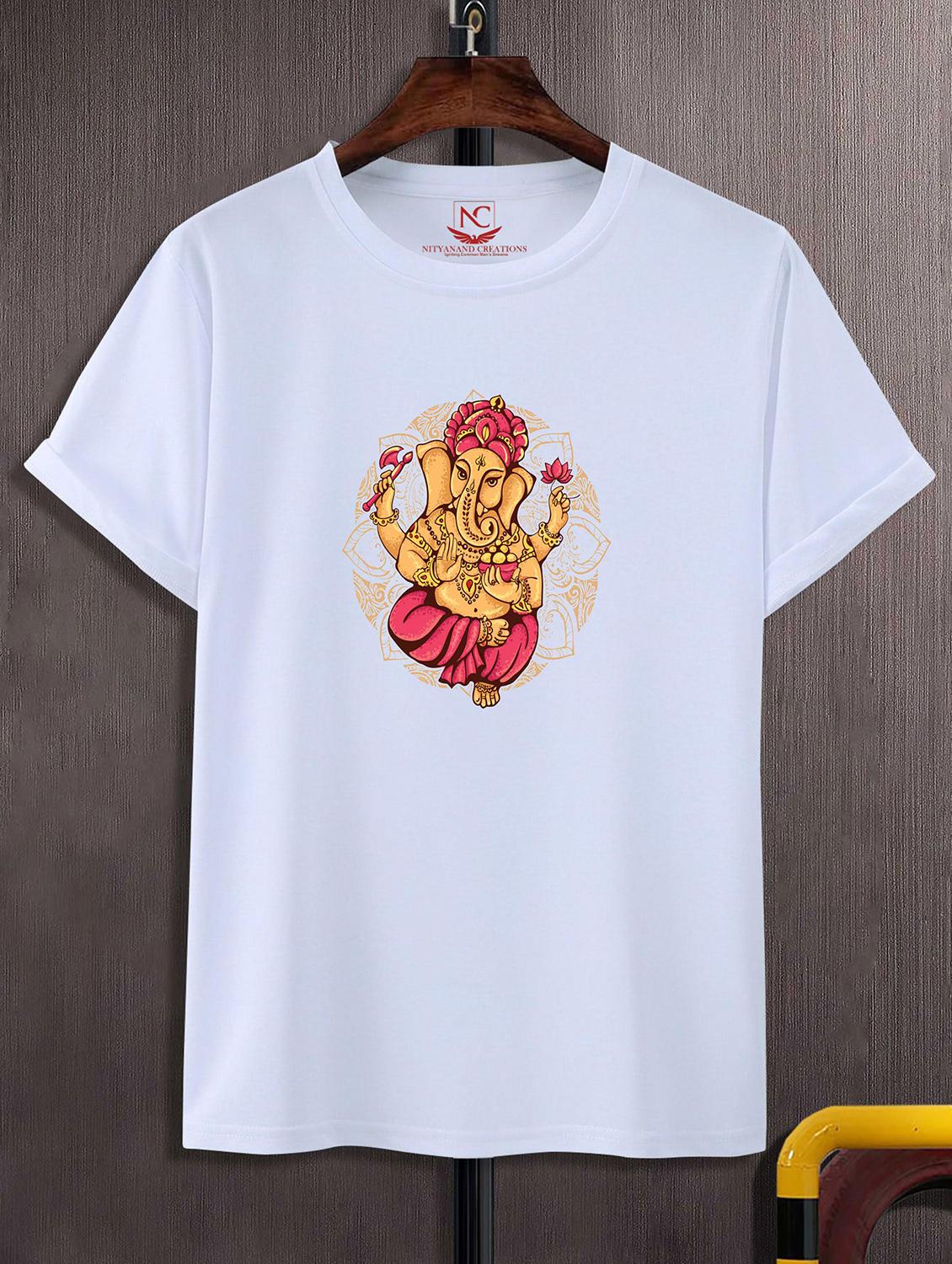 unisex white graphic printed t-shirt - 20856687 - Zoom Image - 0