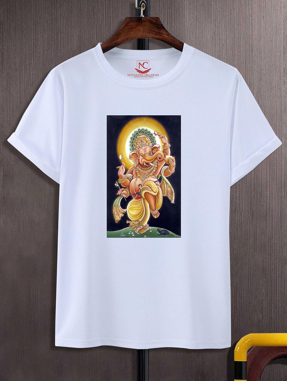 unisex white graphic printed t-shirt - 20856696 -  Zoom Image - 0
