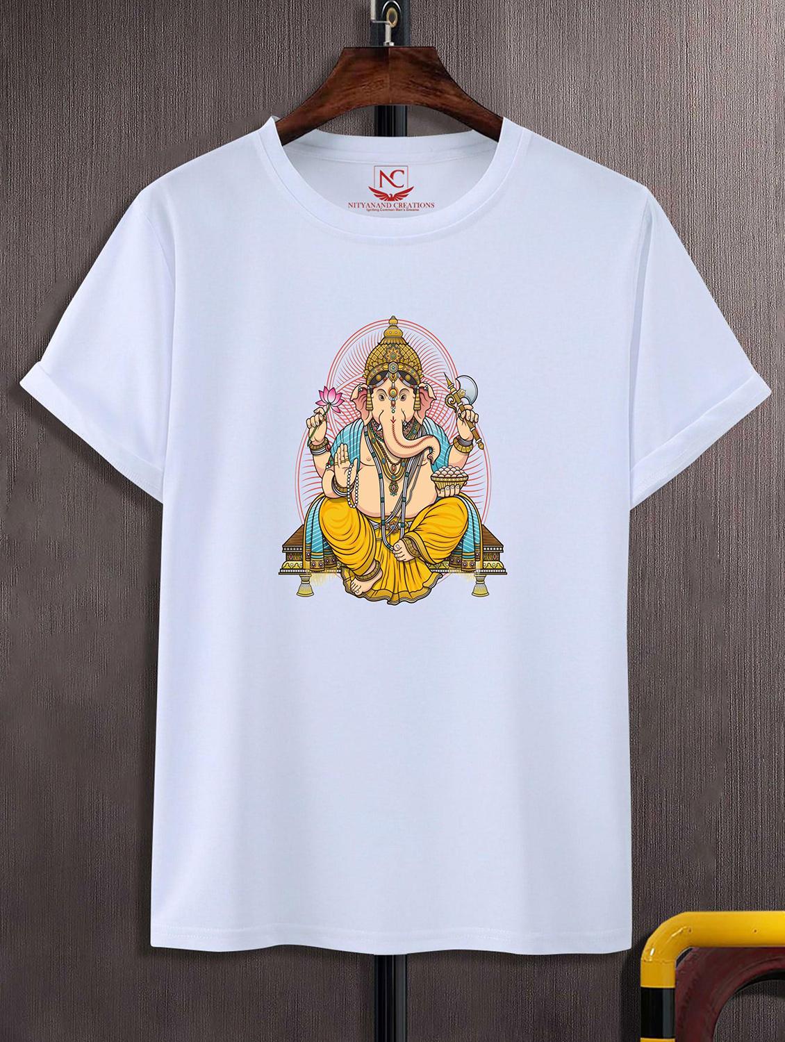 unisex white graphic printed t-shirt - 20856710 -  Zoom Image - 0
