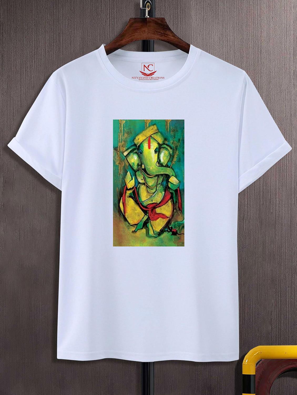 unisex white graphic printed t-shirt - 20856713 - Zoom Image - 0