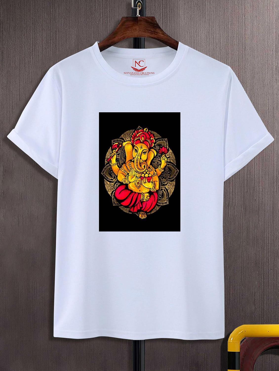 unisex white graphic printed t-shirt - 20856725 -  Zoom Image - 0