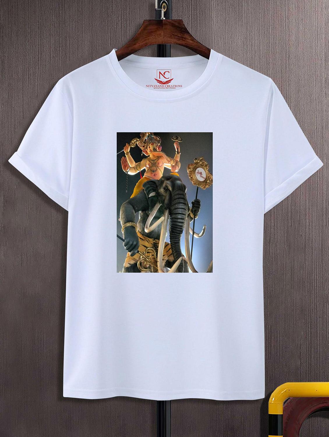 unisex white graphic printed t-shirt - 20856731 -  Zoom Image - 0