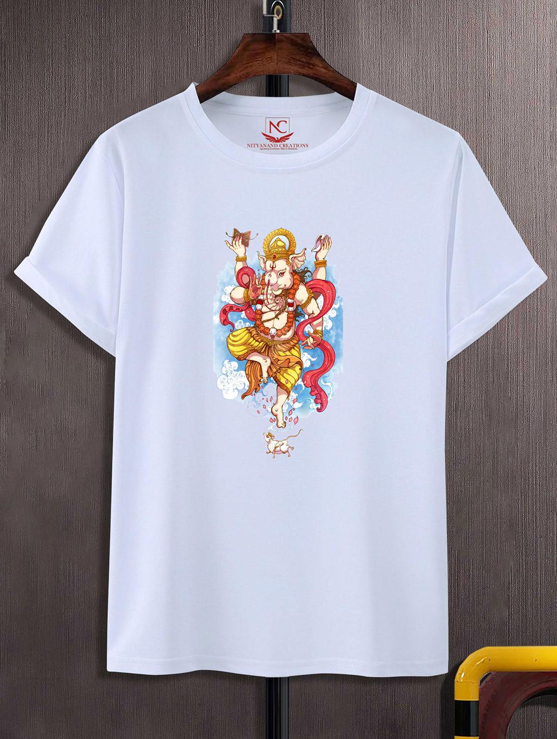 unisex white graphic printed t-shirt - 20856734 - Zoom Image - 0