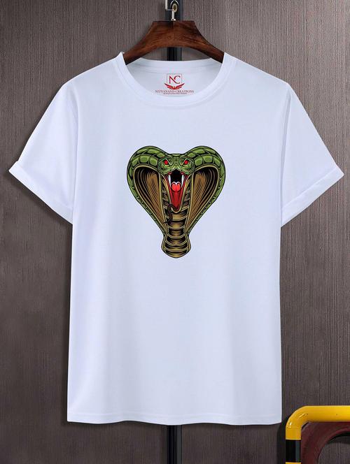 unisex white polyester graphic print t-shirt - 20856740 -  Standard Image - 0