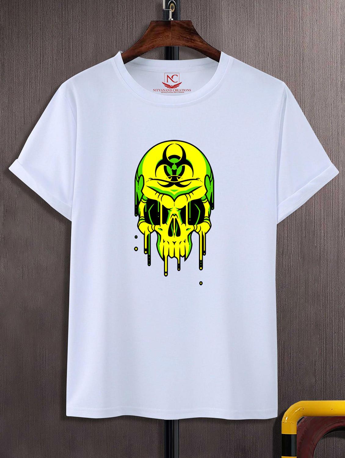 unisex white graphic printed t-shirt - 20856746 -  Zoom Image - 0