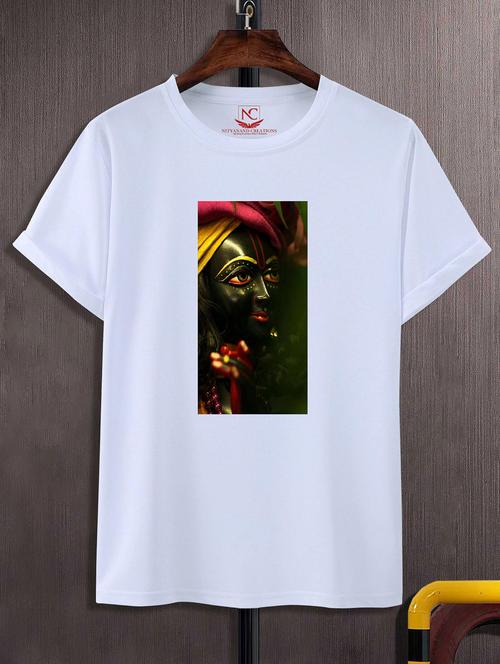 unisex white polyester graphic print t-shirt - 20856750 -  Standard Image - 0