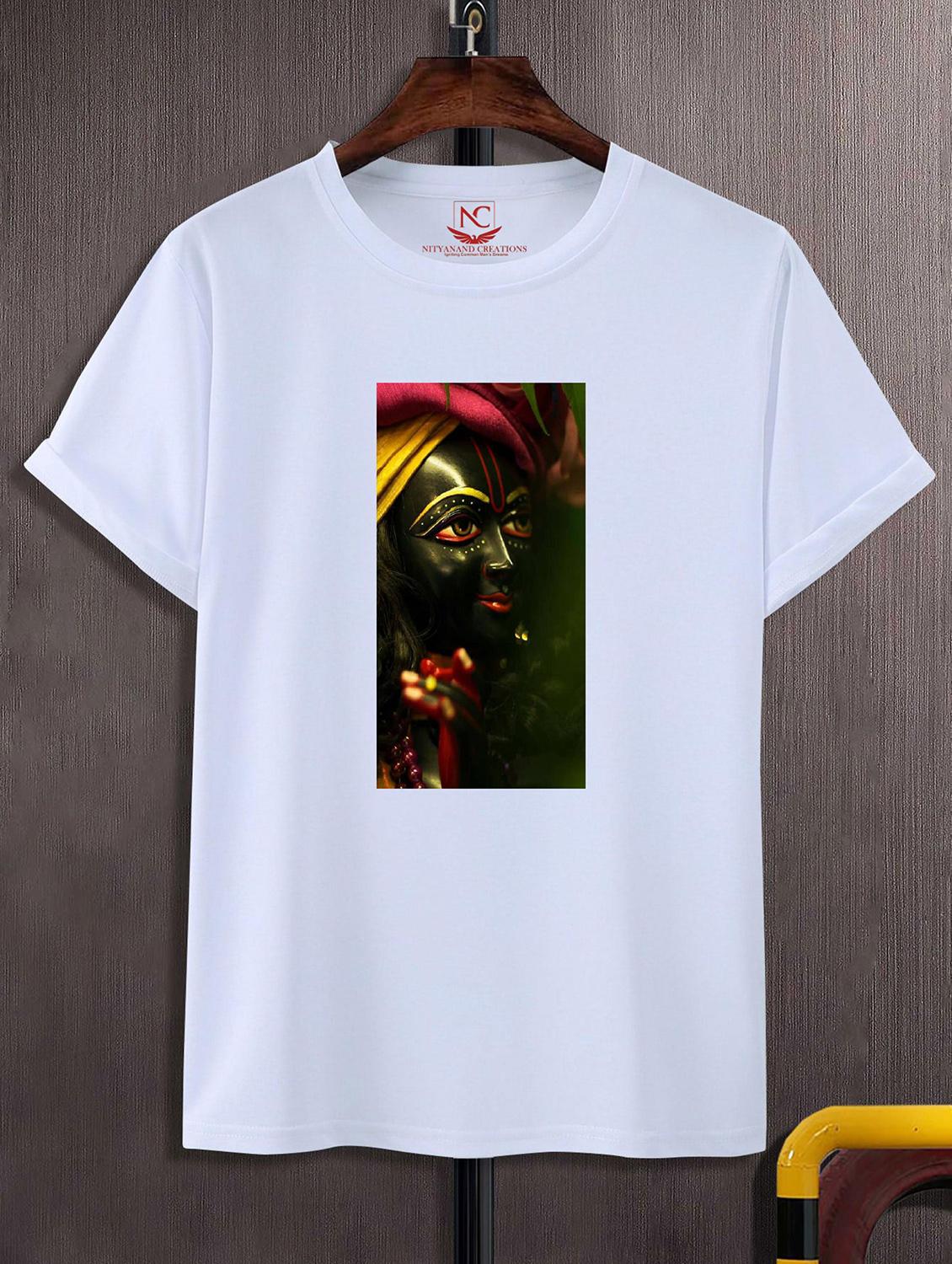 unisex white polyester graphic print t-shirt - 20856750 -  Zoom Image - 0