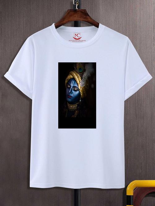 unisex white graphic printed t-shirt - 20856751 - Standard Image - 0