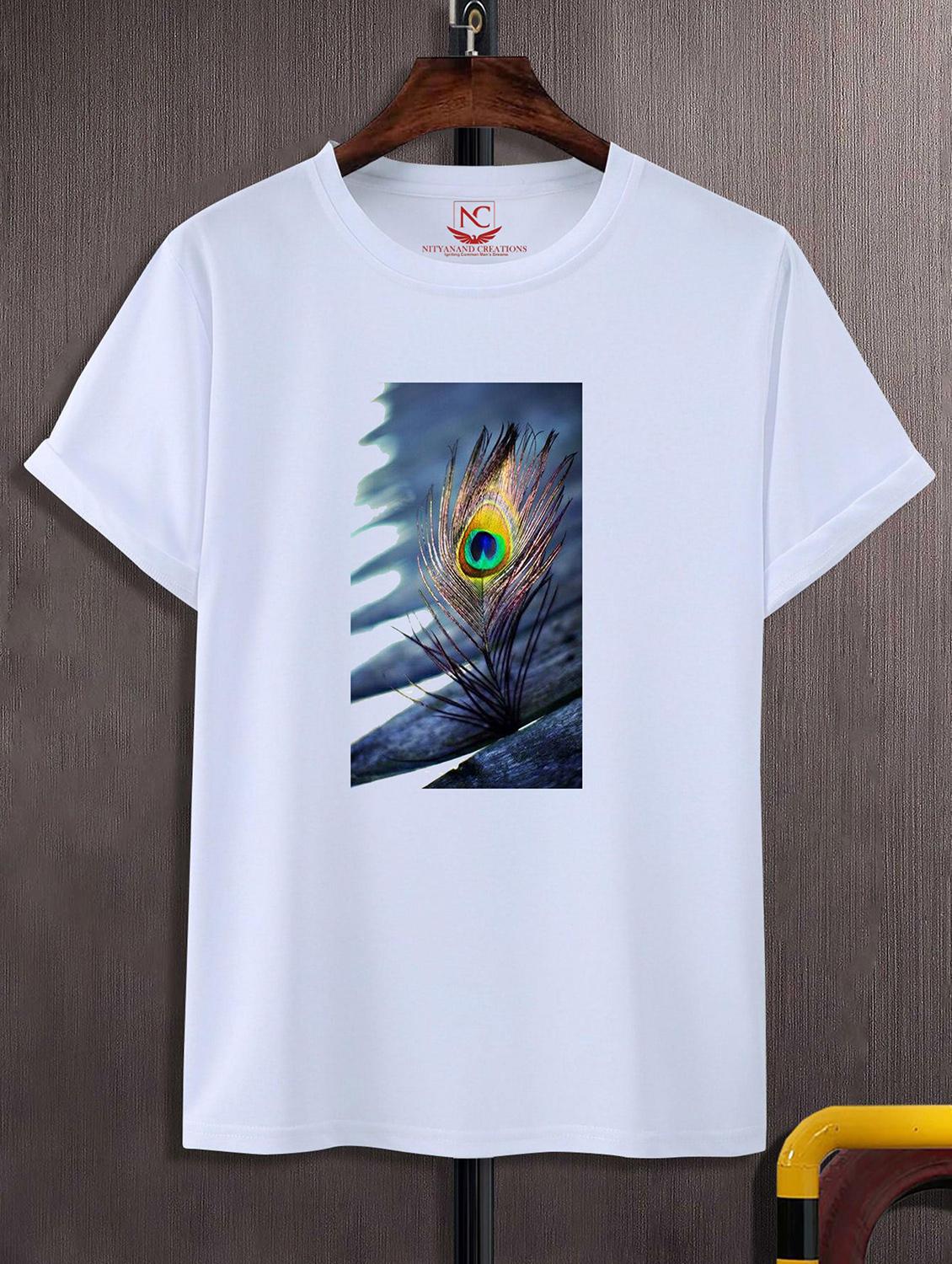 unisex white graphic printed t-shirt - 20856754 - Zoom Image - 0