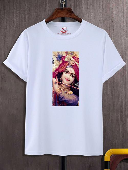 unisex white graphic printed t-shirt - 20856755 -  Standard Image - 0