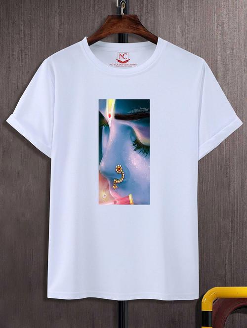 unisex white graphic printed t-shirt - 20856757 -  Standard Image - 0