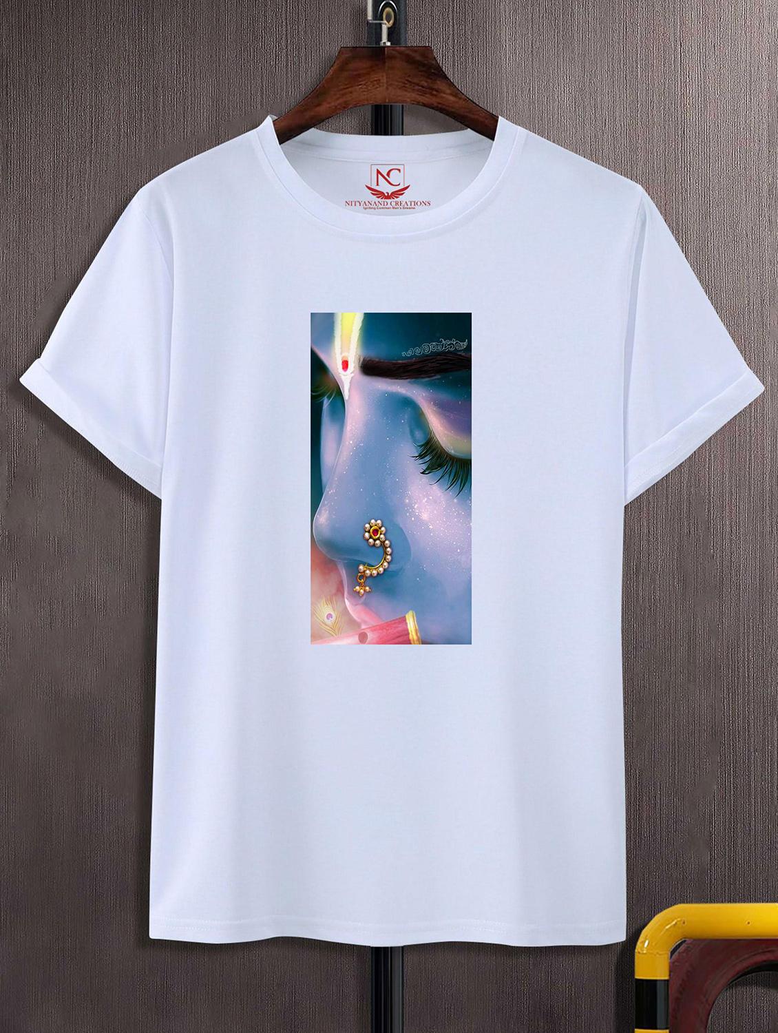 unisex white graphic printed t-shirt - 20856757 -  Zoom Image - 0