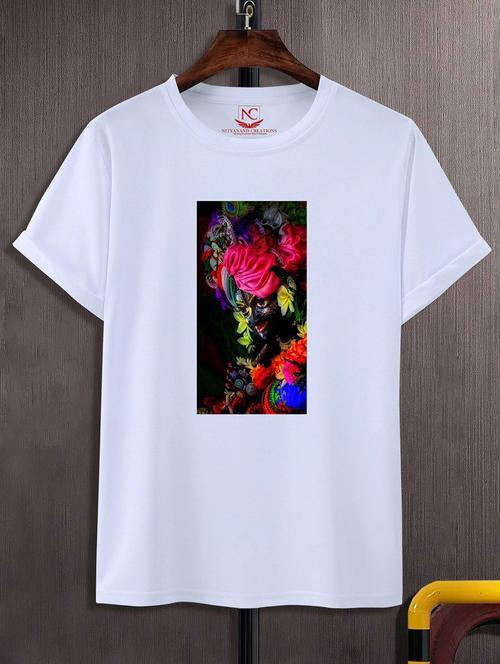 unisex white graphic printed t-shirt - 20856758 - Standard Image - 0