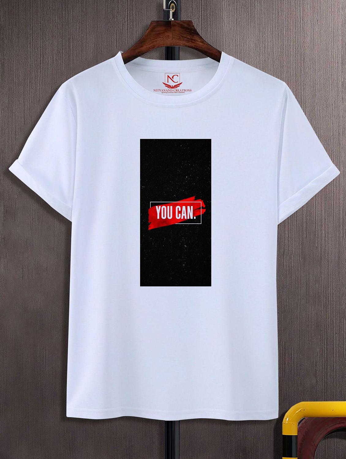unisex white polyester graphic print t-shirt - 20856764 -  Zoom Image - 0