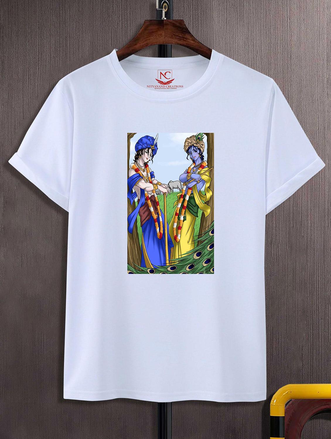 unisex white graphic printed t-shirt - 20856770 -  Zoom Image - 0