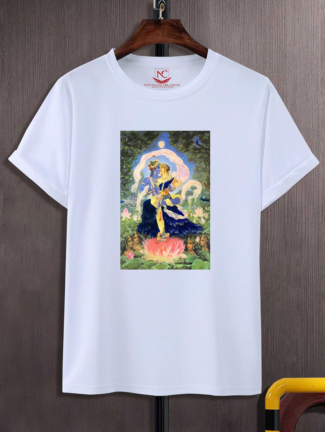 unisex white graphic printed t-shirt - 20856772 -  Zoom Image - 0