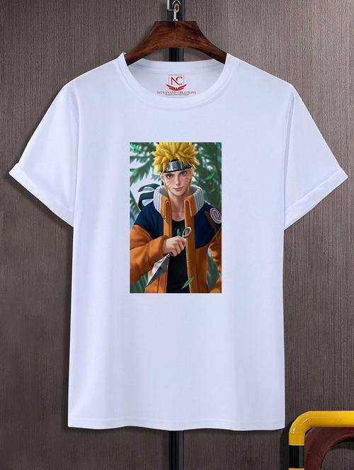 unisex white graphic printed t-shirt - 20856774 -  Standard Image - 0