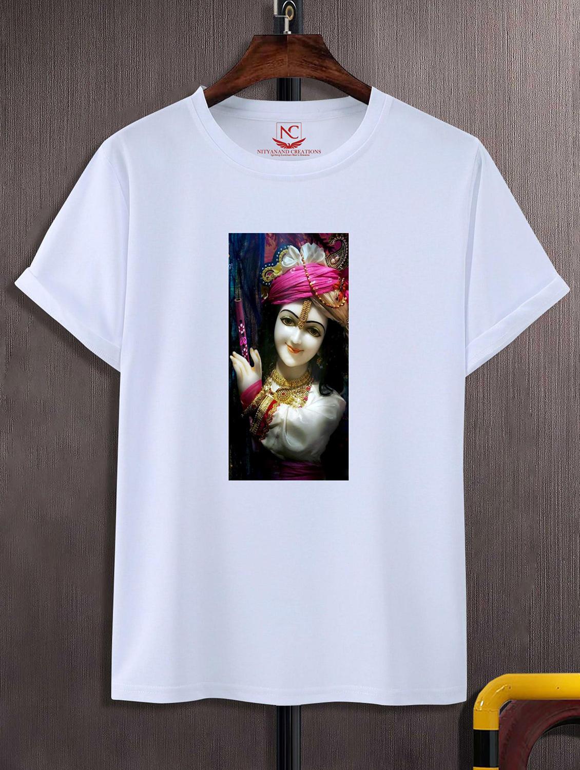 unisex white graphic printed t-shirt - 20856778 -  Zoom Image - 0