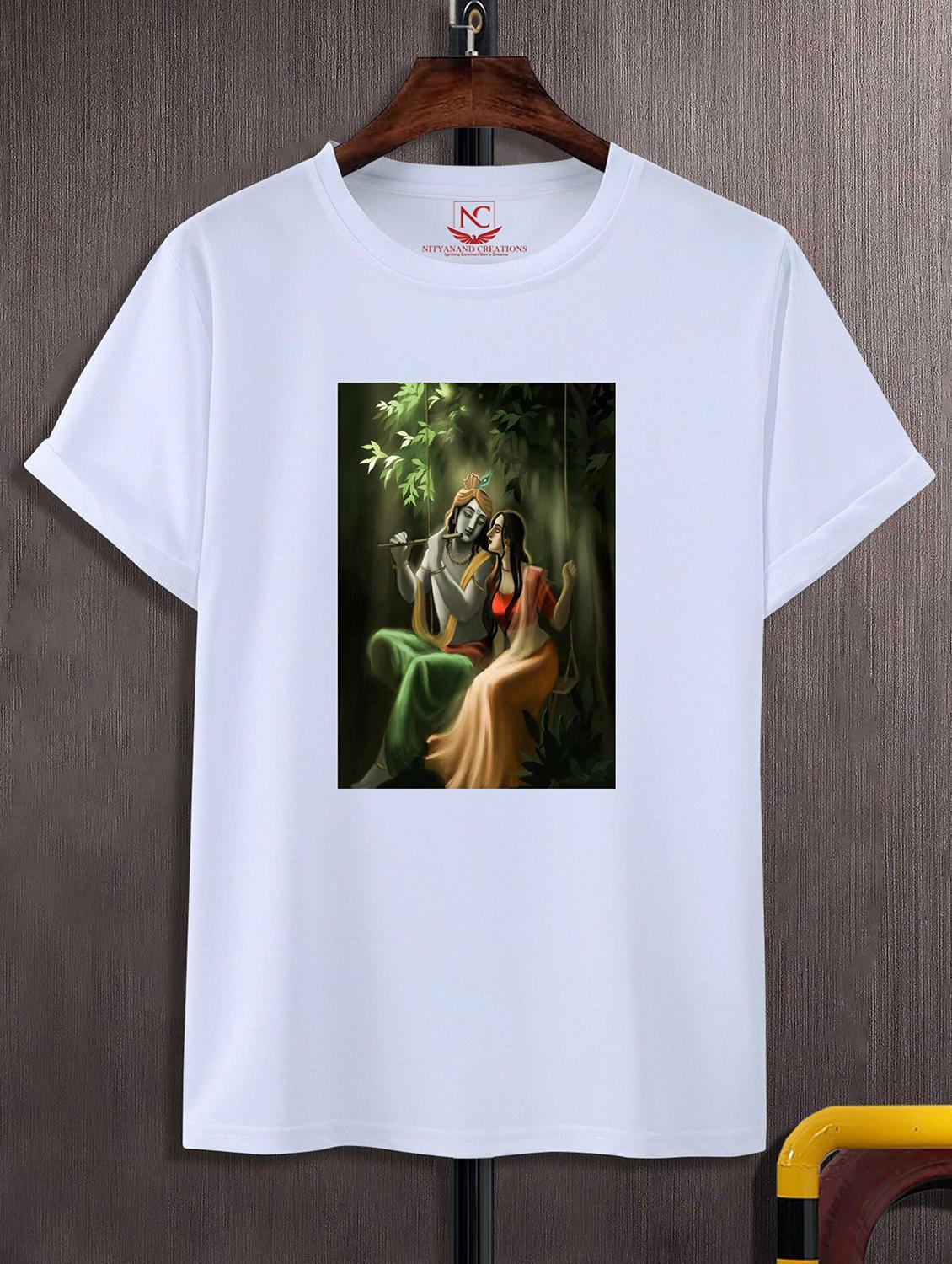 unisex white graphic printed t-shirt - 20856789 -  Zoom Image - 0