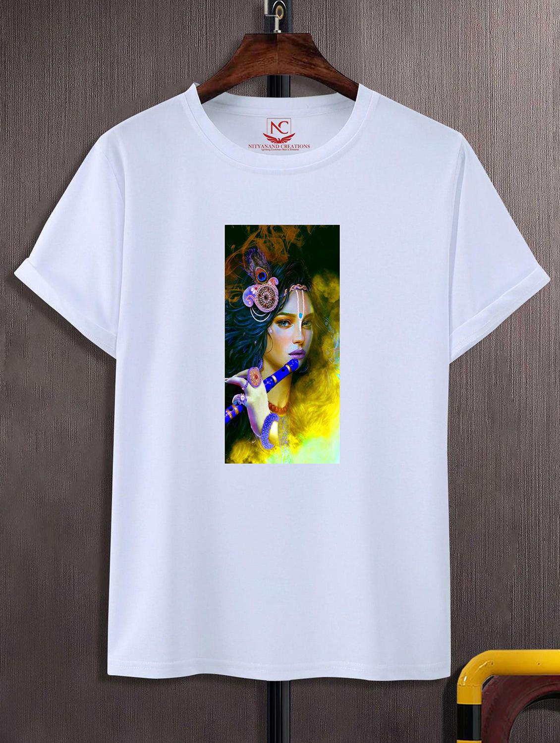unisex white graphic printed t-shirt - 20856790 -  Zoom Image - 0