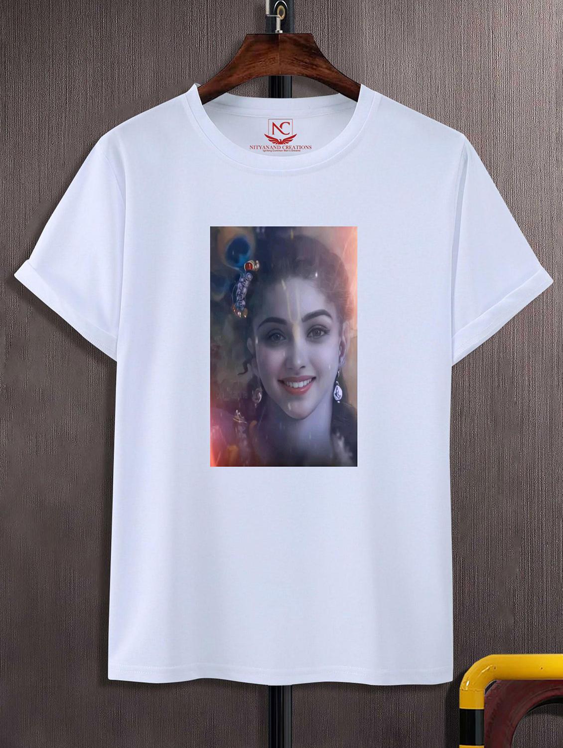 unisex white graphic printed t-shirt - 20856796 -  Zoom Image - 0