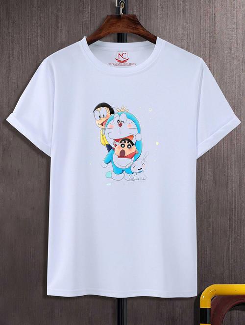 unisex white graphic printed t-shirt - 20856800 -  Standard Image - 0