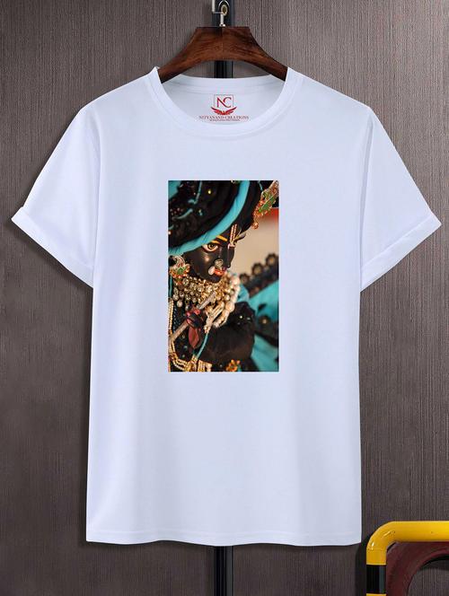 unisex white graphic printed t-shirt - 20856805 -  Standard Image - 0