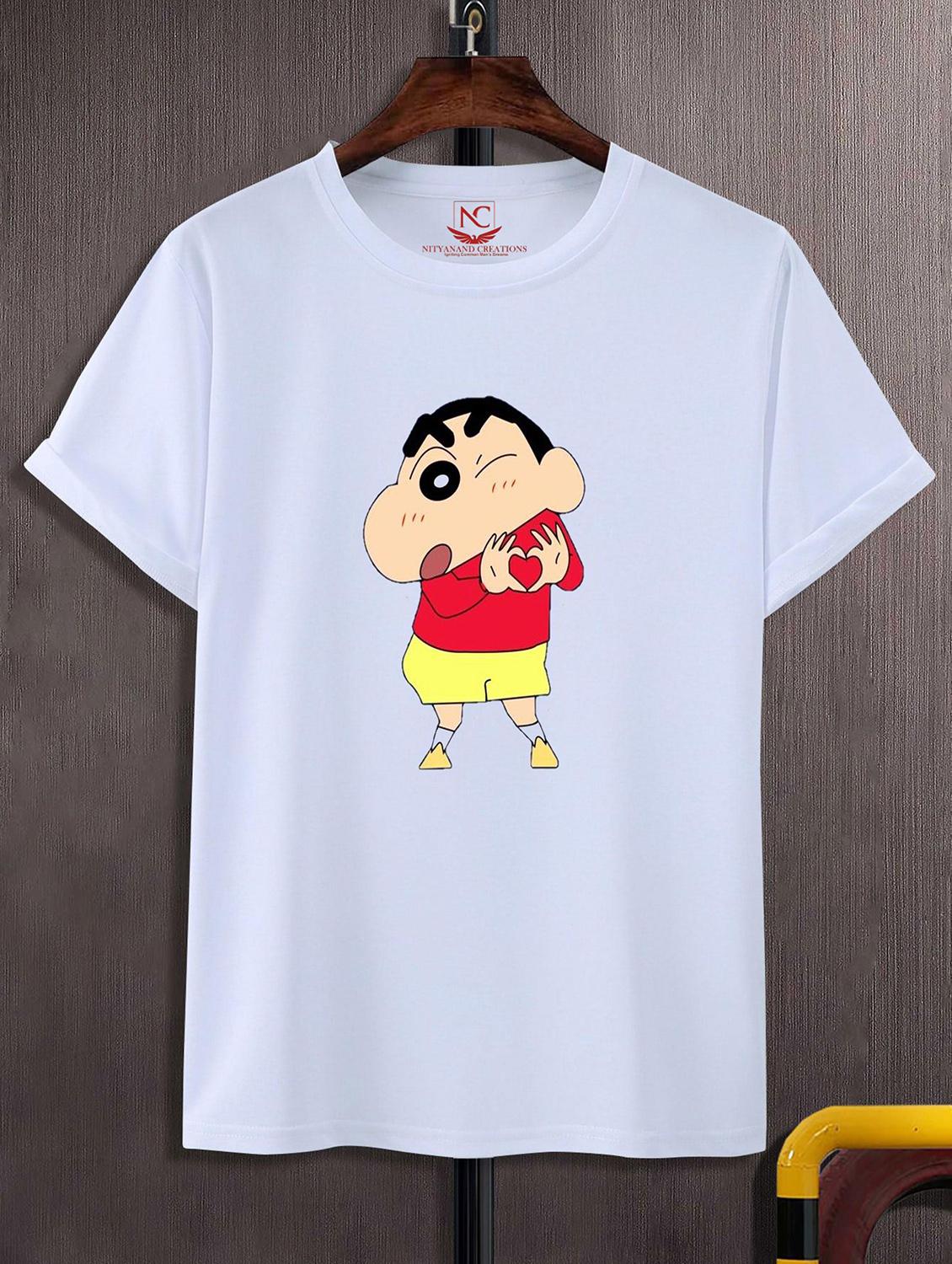 unisex white graphic printed t-shirt - 20856806 -  Zoom Image - 0