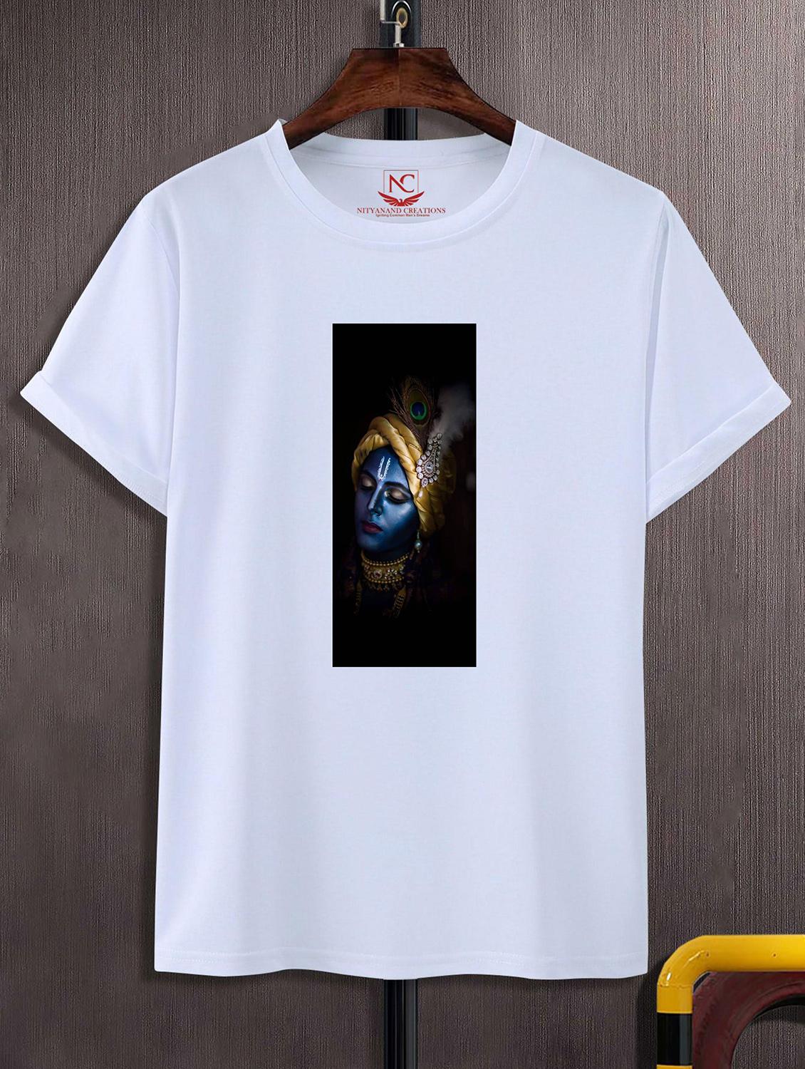 unisex white polyester graphic print t-shirt - 20856808 -  Zoom Image - 0