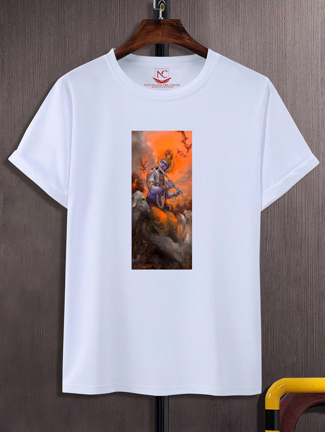 unisex white graphic printed t-shirt - 20856811 -  Zoom Image - 0