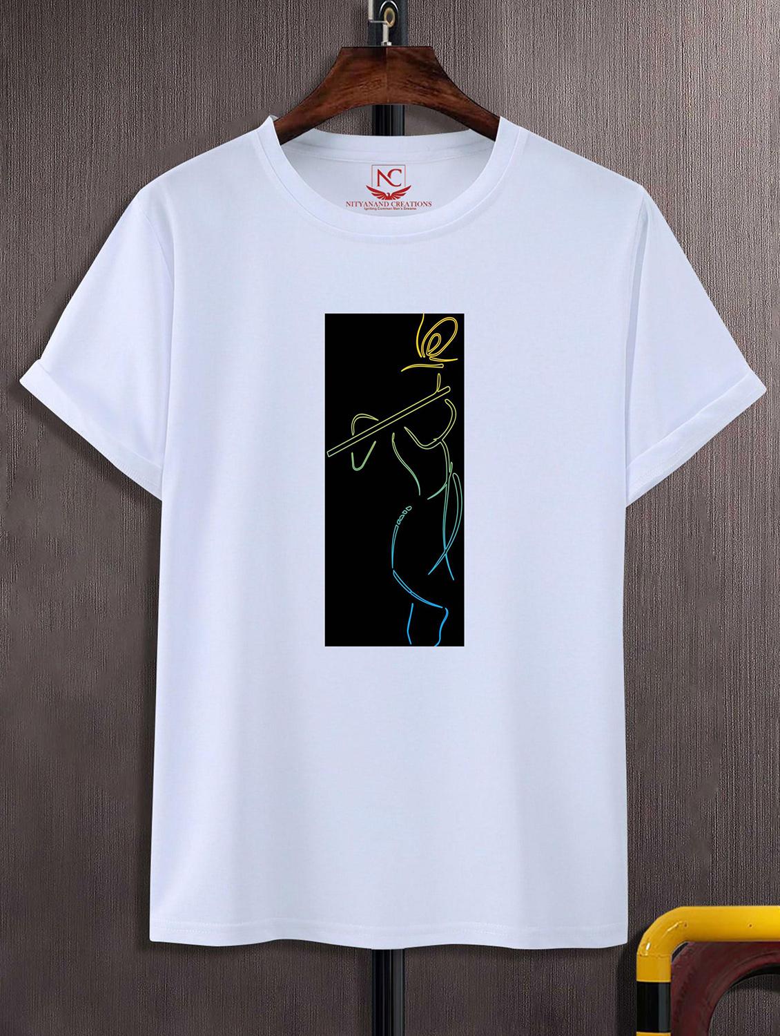 unisex white graphic printed t-shirt - 20856818 - Zoom Image - 0