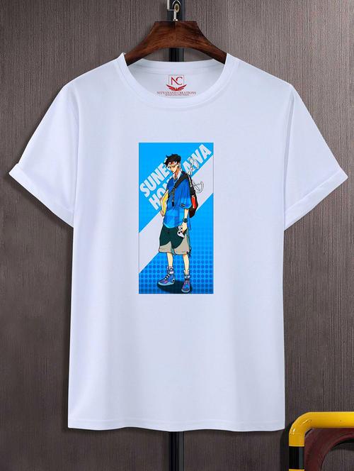 unisex white graphic printed t-shirt - 20856822 -  Standard Image - 0
