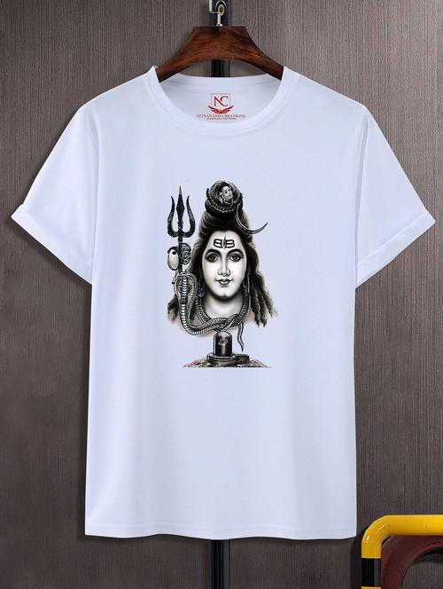 unisex white graphic printed t-shirt - 20856906 - Standard Image - 0