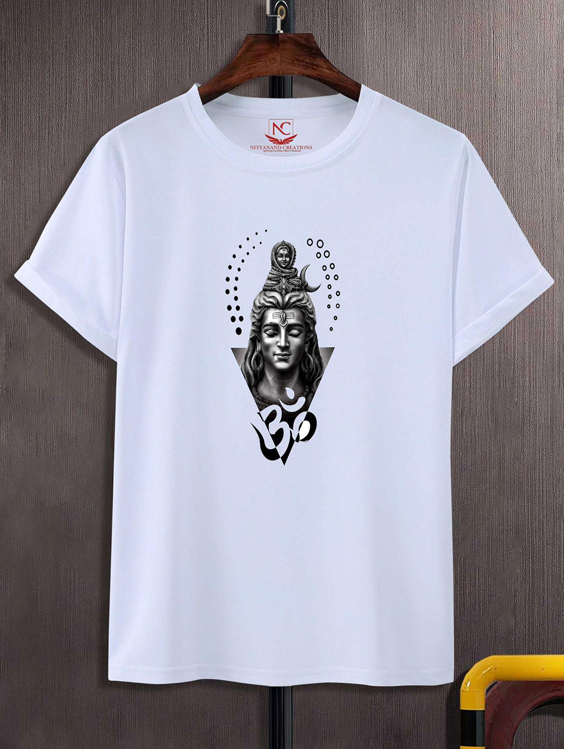 unisex white polyester graphic print t-shirt - 20856926 - Zoom Image - 0