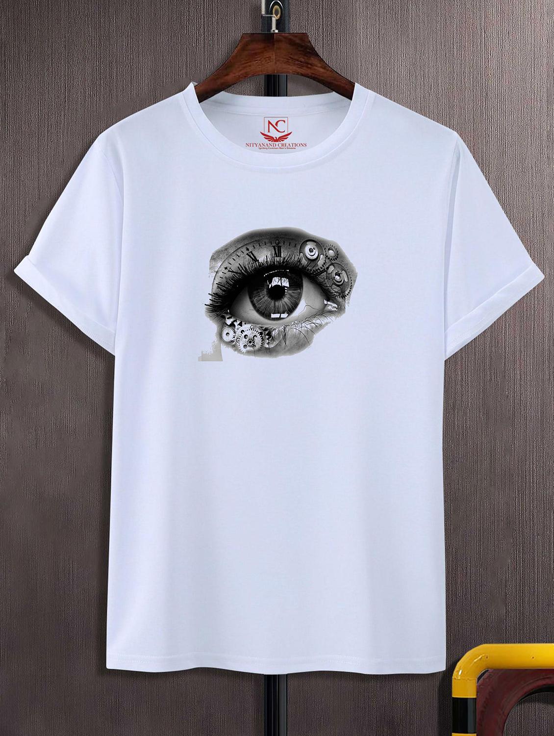 unisex white polyester graphic print t-shirt - 20856928 - Zoom Image - 0
