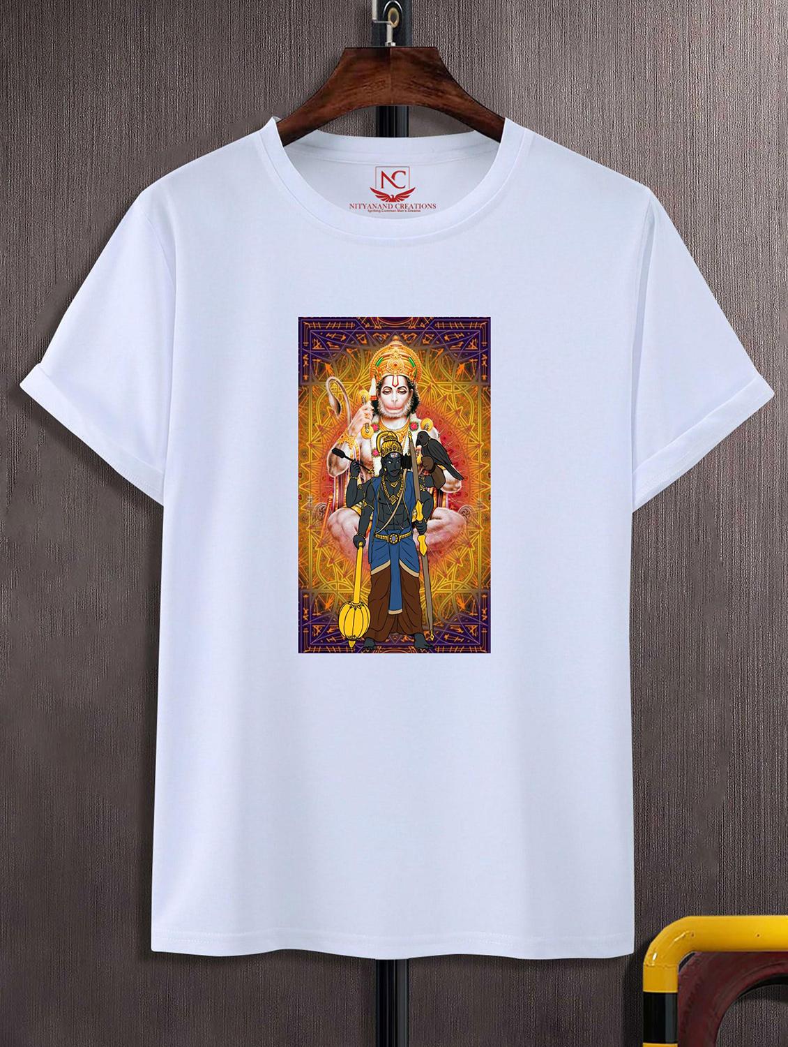 unisex white polyester graphic print t-shirt - 20856963 - Zoom Image - 0
