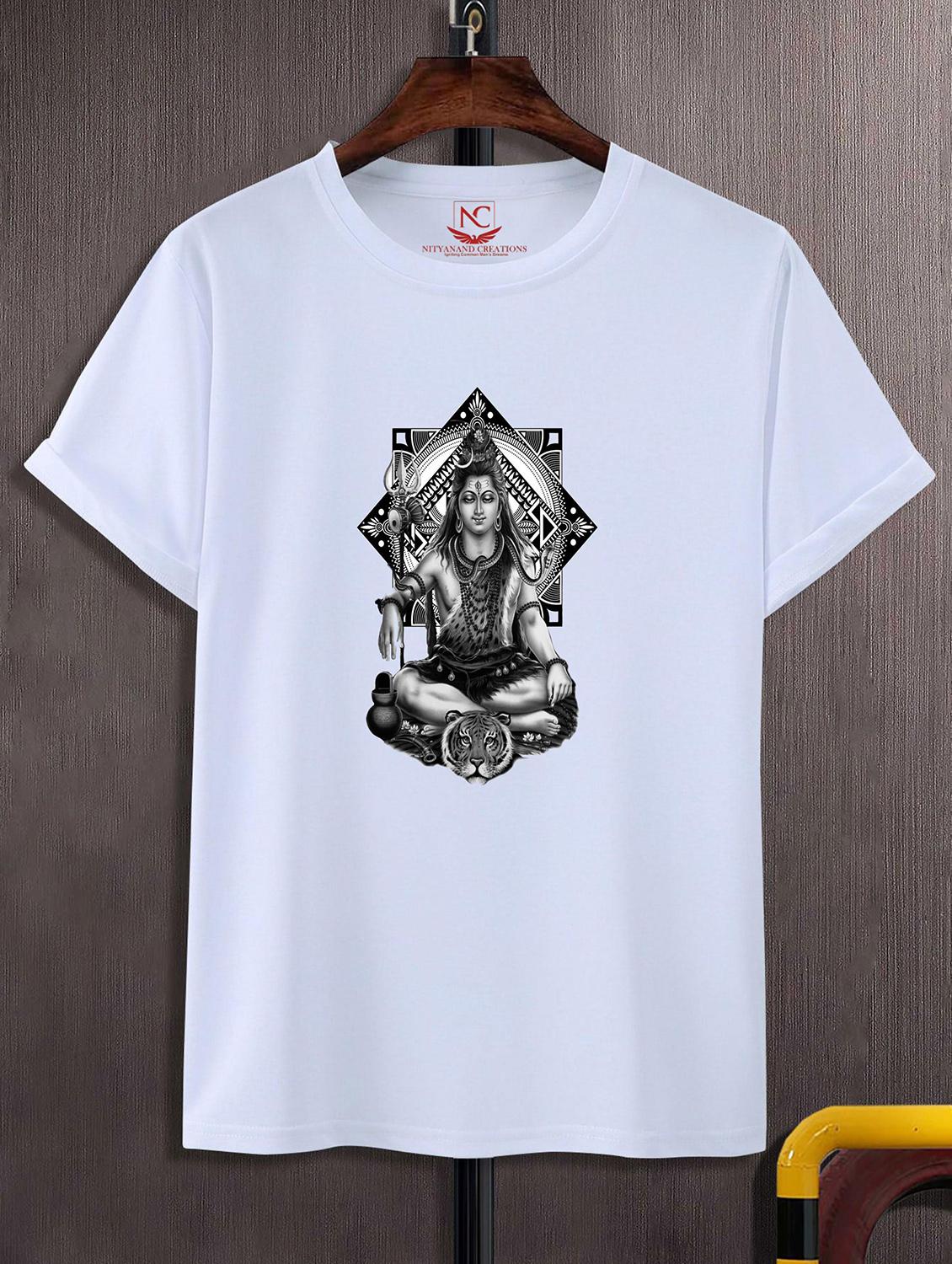 unisex white graphic printed t-shirt - 20856970 - Zoom Image - 0