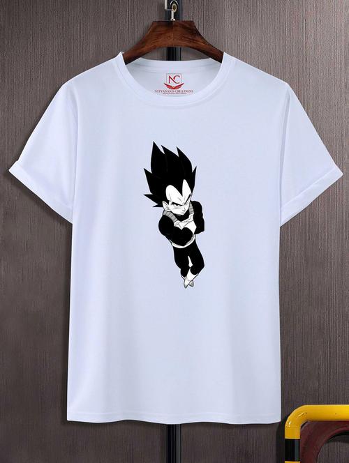 unisex white polyester graphic print t-shirt - 20856994 - Standard Image - 0