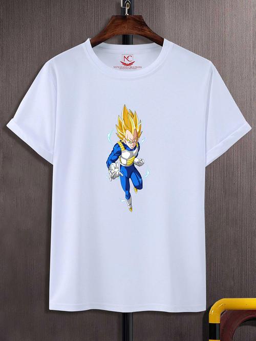 unisex white polyester graphic print t-shirt - 20857003 - Standard Image - 0