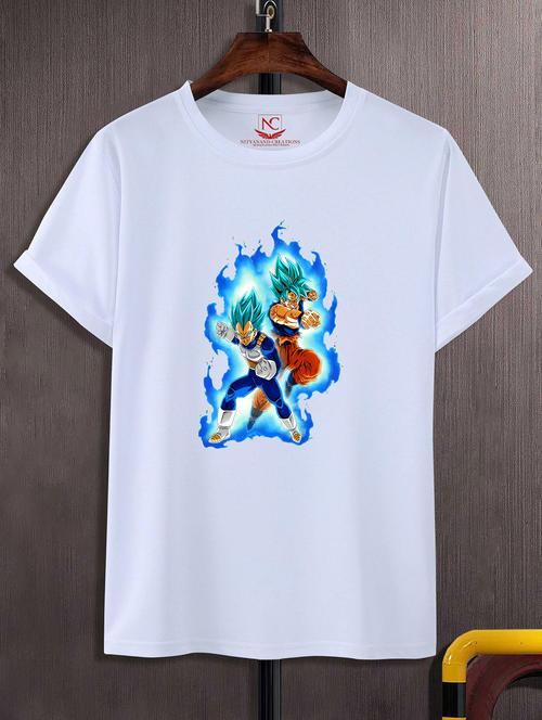 unisex white polyester graphic print t-shirt - 20857015 -  Standard Image - 0