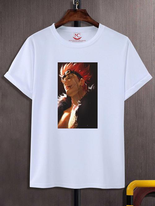 unisex white polyester graphic print t-shirt - 20857029 - Standard Image - 0