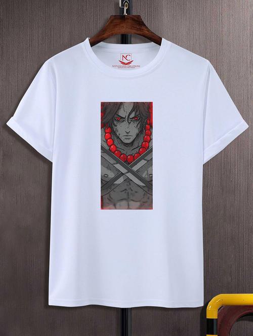 unisex white polyester graphic print t-shirt - 20857048 - Standard Image - 0