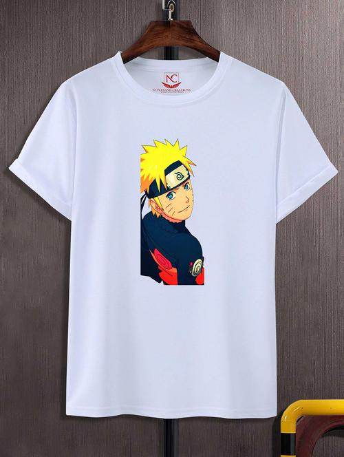 unisex white polyester graphic print t-shirt - 20857049 - Standard Image - 0