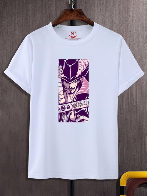 unisex white polyester graphic print t-shirt - 20857051 - Standard Image - 0