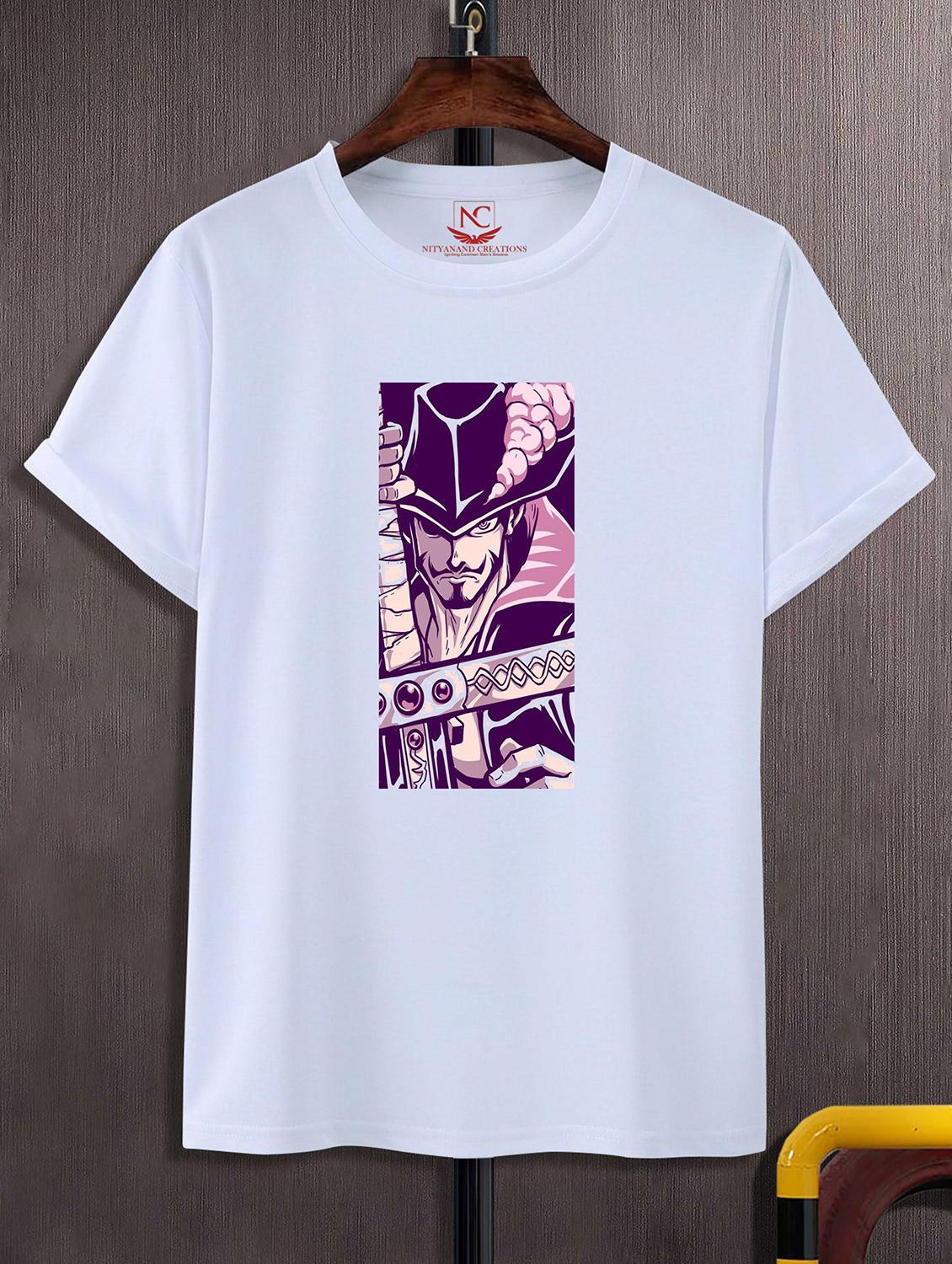 unisex white polyester graphic print t-shirt - 20857051 - Zoom Image - 0