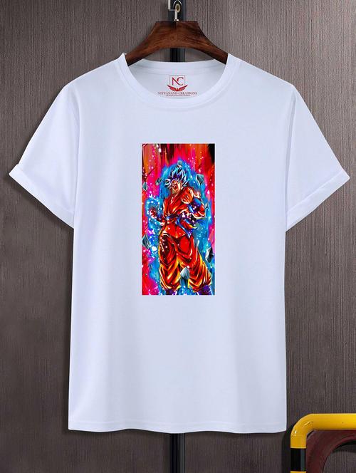 unisex white graphic printed t-shirt - 20857052 - Standard Image - 0