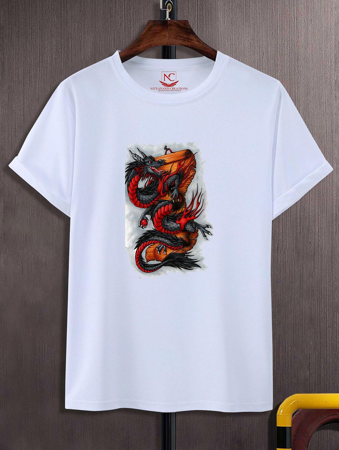 unisex white polyester graphic print t-shirt - 20857082 - Zoom Image - 0