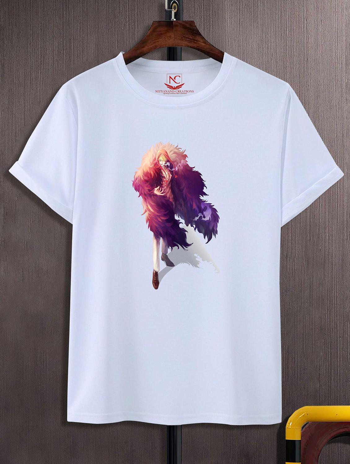unisex white polyester graphic print t-shirt - 20857087 - Zoom Image - 0