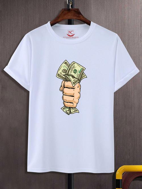 unisex white graphic printed t-shirt - 20857090 - Standard Image - 0